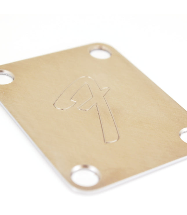 Guitar neck plate - Raw brass Fender genuine upgrade