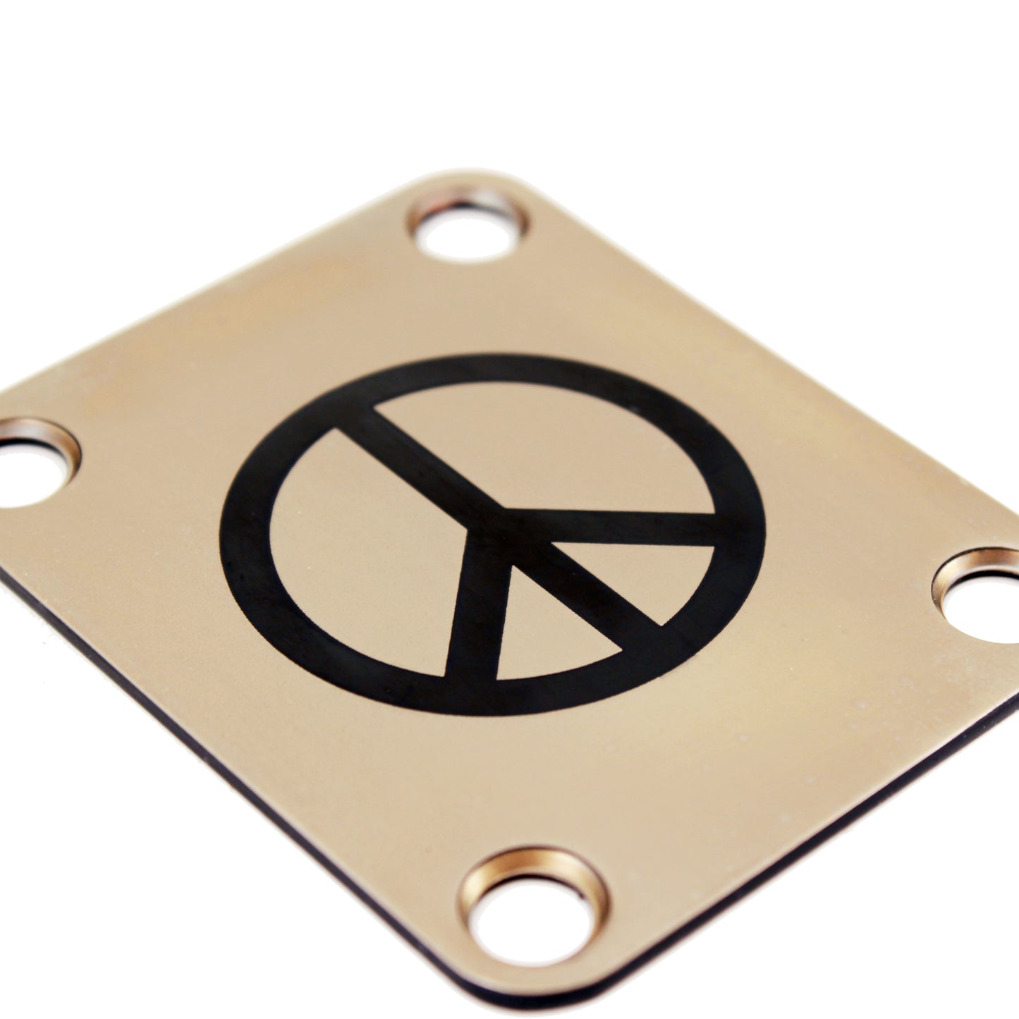 Guitar neck plate - Peace and love - Fender size