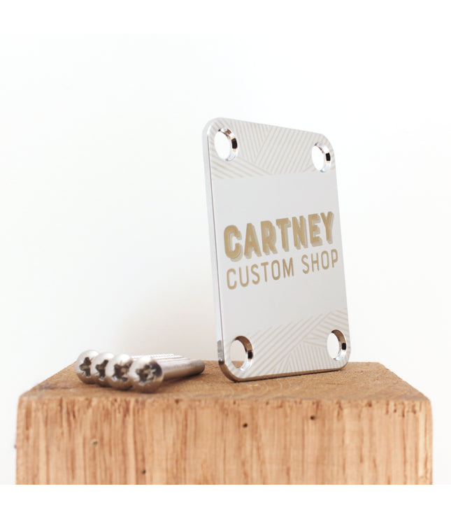 Custom Guitar Neck Plate - A Unique Canvas of Expression - Fender size