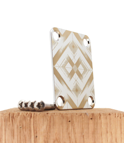 Neck Plate de guitare - Losanges infinis - Taille Fender