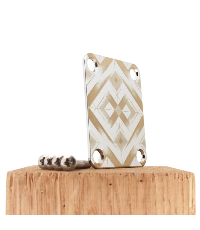 Neck Plate de guitare - Losanges infinis - Taille Fender