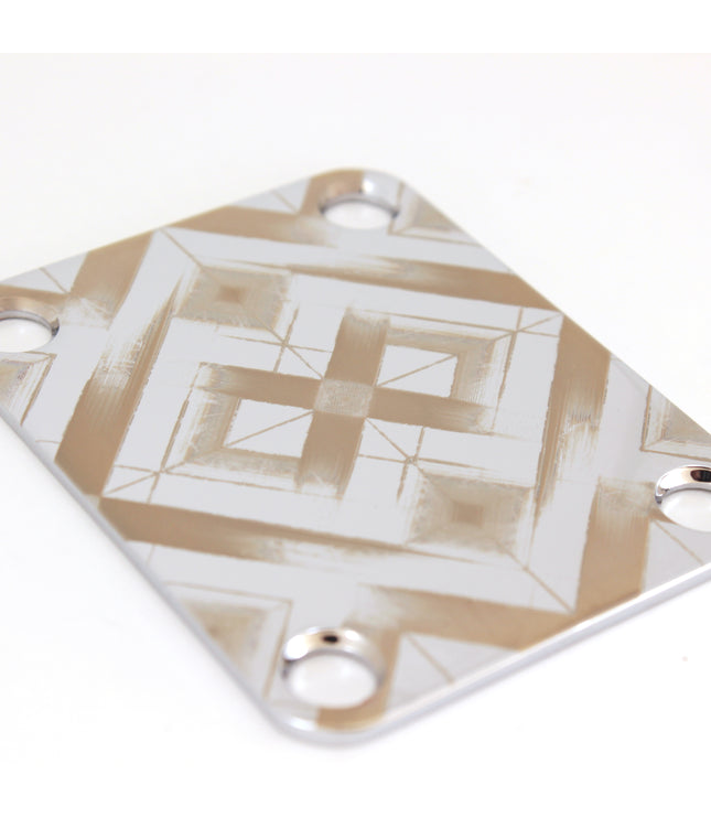 Neck Plate de guitare - Losanges infinis - Taille Fender