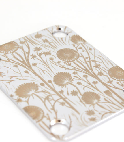 Guitar neck plate - Spring's flowers - Fender size