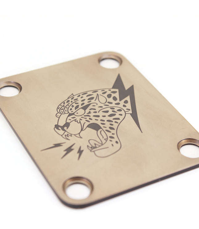 Custom Guitar Neck Plate - A Unique Canvas of Expression - Fender size