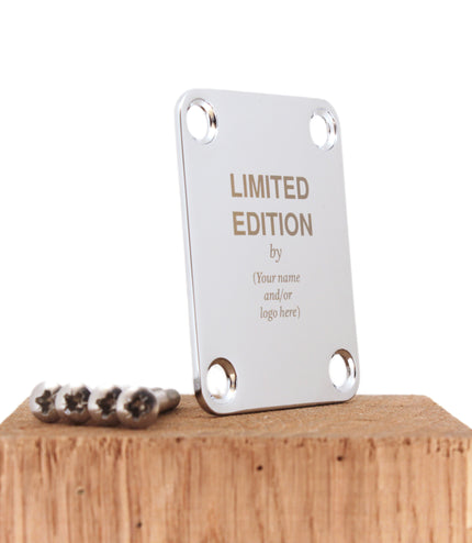 Neck Plate de guitare personnalisée - édition limitée par