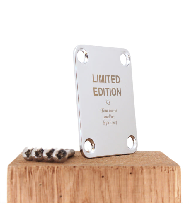 Neck Plate de guitare personnalisée - édition limitée par
