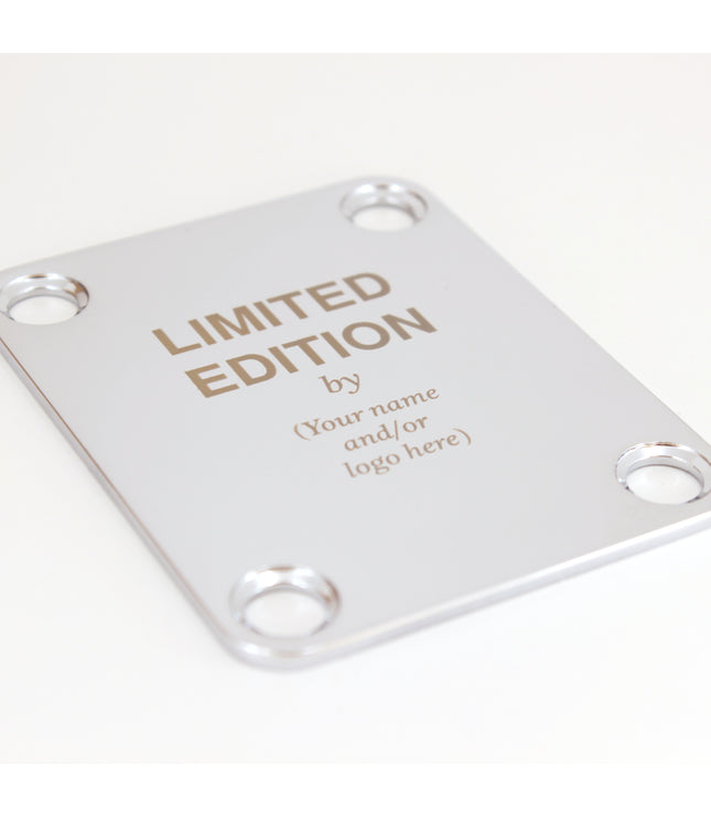 Neck Plate de guitare personnalisée - édition limitée par
