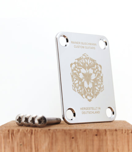 Custom Guitar Neck Plate - A Unique Canvas of Expression - Fender size