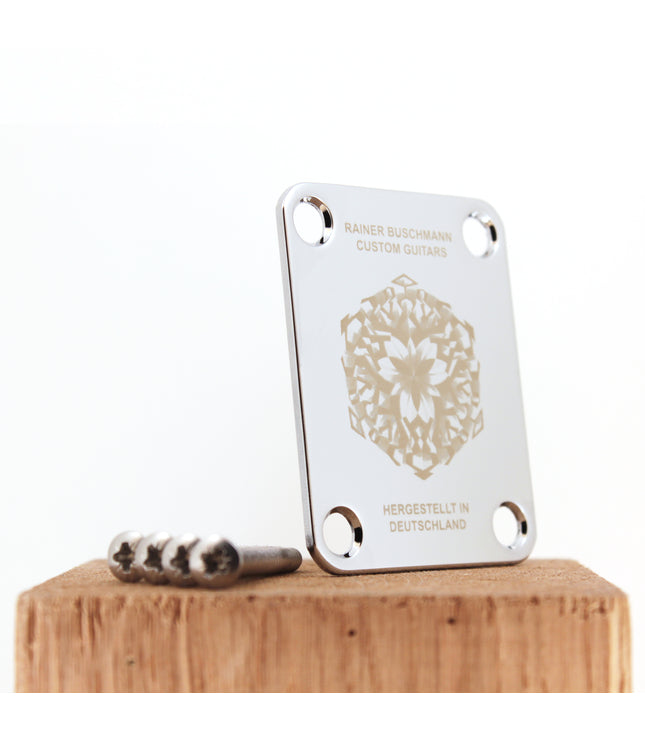 Custom Guitar Neck Plate - A Unique Canvas of Expression - Fender size