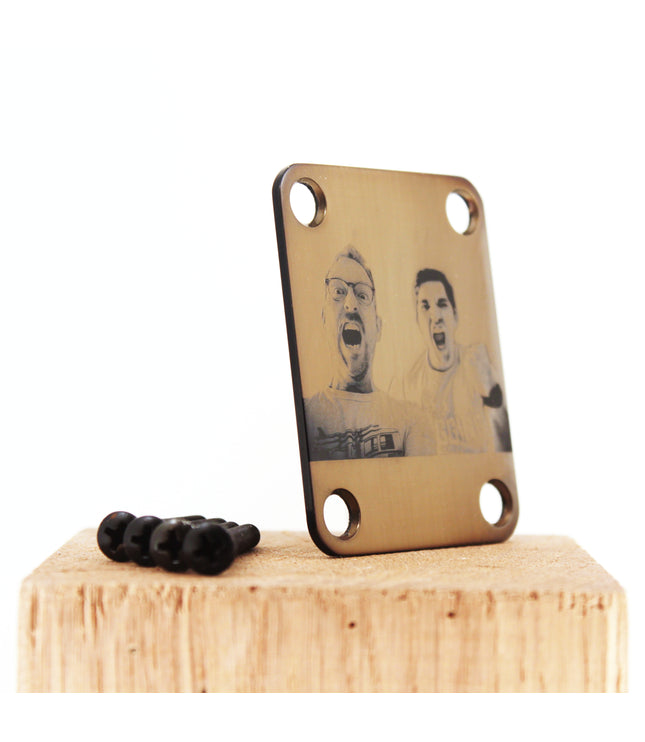 Custom Guitar Neck Plate - A Unique Canvas of Expression - Fender size