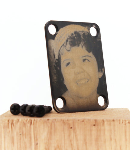 Custom Guitar Neck Plate - A Unique Canvas of Expression - Fender size