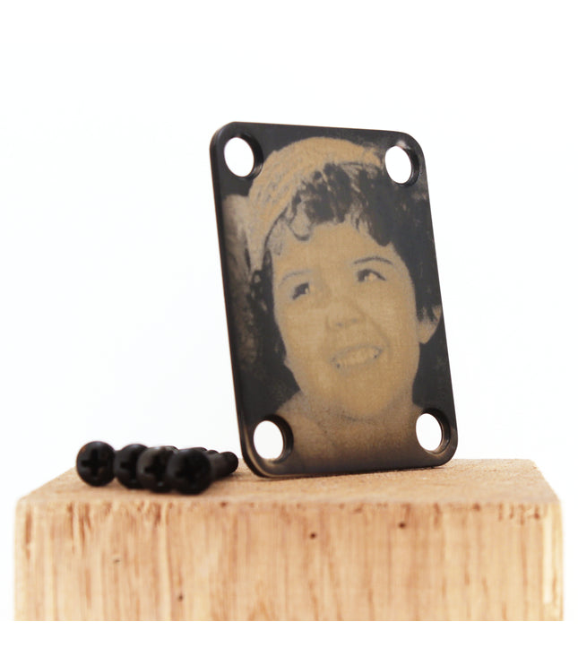 Custom Guitar Neck Plate - A Unique Canvas of Expression - Fender size