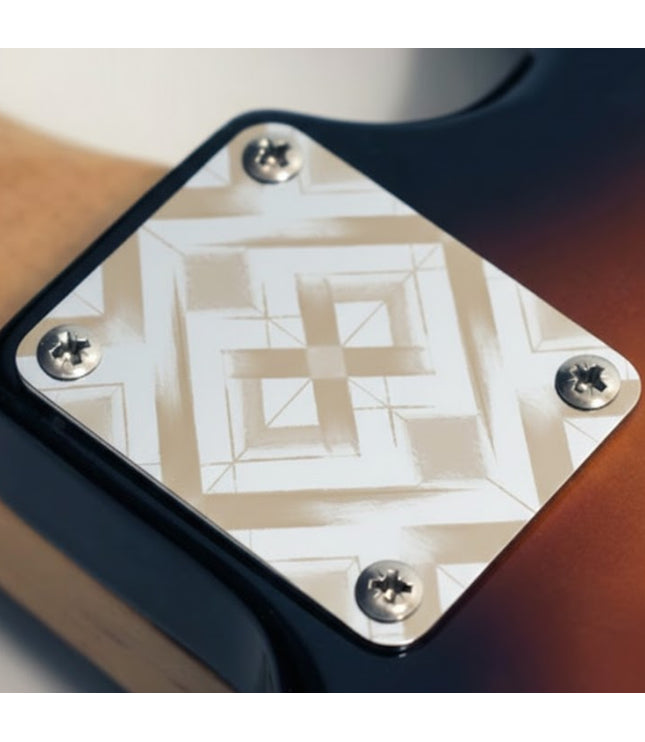 Neck Plate de guitare - Losanges infinis - Taille Fender