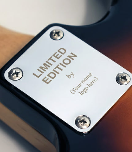 Custom Guitar Neck Plate - limited edition by
