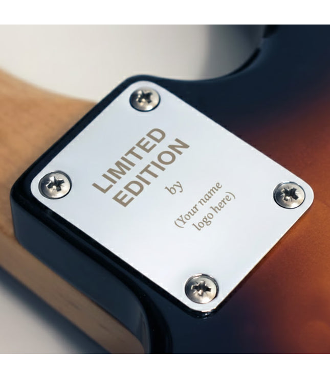Neck Plate de guitare personnalisée - édition limitée par