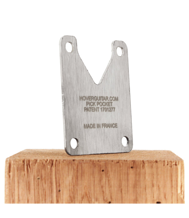 Pick Pocket - Silver edition - Patented Guitar Pick holder - Fender compatible