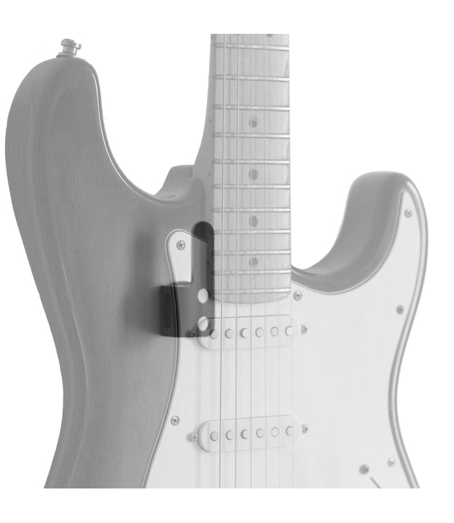 Support mural pour guitare - Effet lévitation - Compatible Fender ® et autres marques, Édition Argent