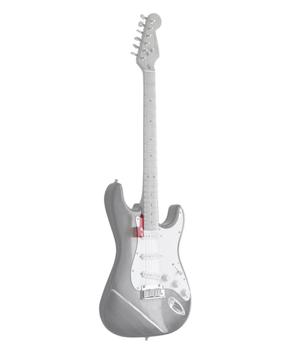 Guitar Wall Mount - Levitation effect - Compatible Fender ® & other brands, Silver Edition