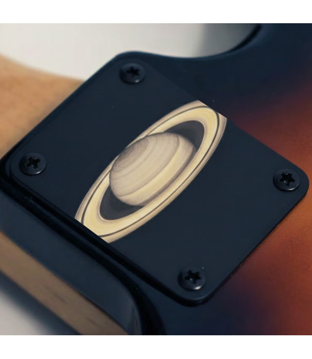 Guitar neck plate - Trip to Saturn - Fender size