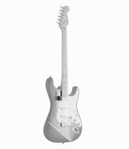 Support mural pour guitare - Effet lévitation - Compatible Fender ® et autres marques, Édition Argent