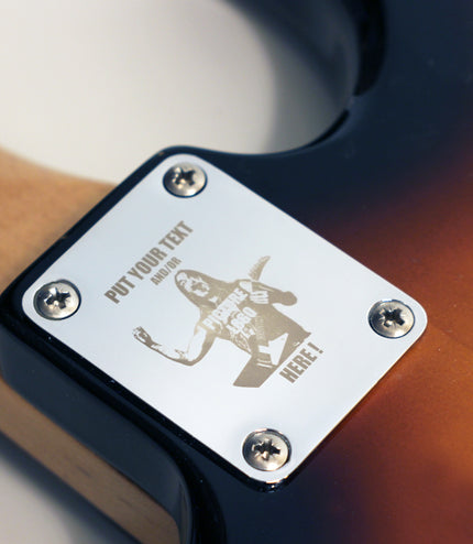 Custom Guitar Neck Plate - A Unique Canvas of Expression - Fender size