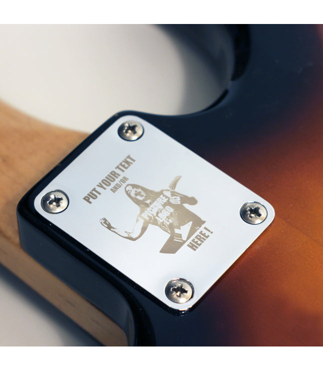 Custom Guitar Neck Plate - A Unique Canvas of Expression - Fender size